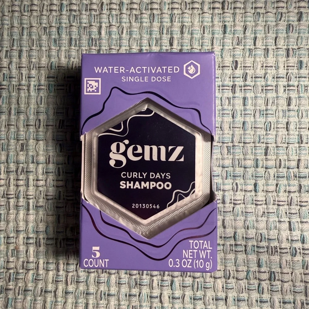 gemz Curly Days Shampoo, Curly Hair and Color Safe - 5ct/0.3oz